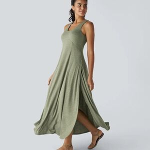 HALARA Olive Maxi Dress- NWT